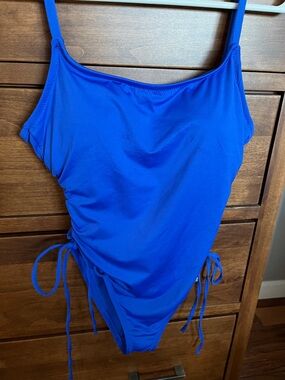 Shade & Shore Royal Blue One-Piece Swimsuit
